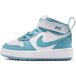 NIKE Court Borough Mid 2 Baby-Sneaker 129 - white/denim turq 17