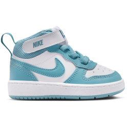 NIKE Court Borough Mid 2 Baby-Sneaker 129 - white/denim turq 17