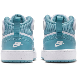 NIKE Court Borough Mid 2 Baby-Sneaker 129 - white/denim turq 17