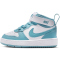 NIKE Court Borough Mid 2 Baby-Sneaker 129 - white/denim turq 17