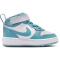 NIKE Court Borough Mid 2 Baby-Sneaker 129 - white/denim turq 17