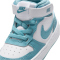 NIKE Court Borough Mid 2 Baby-Sneaker 129 - white/denim turq 17