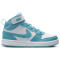 NIKE Court Borough Mid 2 Sneaker Kinder 129 - white/denim turq 28.5