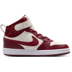 NIKE Court Borough Mid 2 Sneaker Kinder 013 - soft pearl/dark team red 28.5