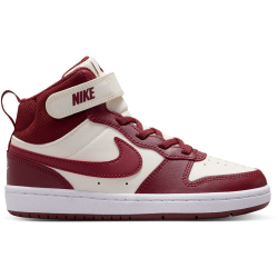 NIKE Court Borough Mid 2 Sneaker Kinder 013 - soft pearl/dark team red 28.5