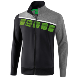 erima 5-C Präsentationsjacke black/greymelange/white L