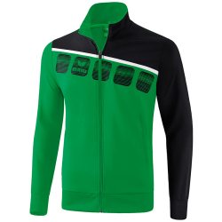 erima 5-C Präsentationsjacke smaragd/black/white S