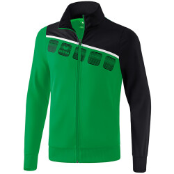 erima 5-C Polyesterjacke smaragd/black/white S