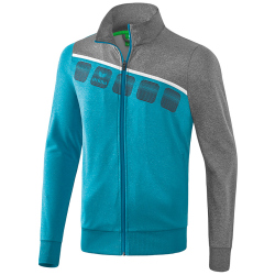 erima 5-C Polyesterjacke oriental blue mel./grey...