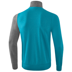 erima 5-C Polyesterjacke oriental blue mel./grey...