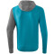erima 5-C Trainingsjacke mit Kapuze oriental blue mel./grey mel./white S