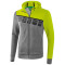 erima 5-C Trainingsjacke mit Kapuze grey melange/lime pop/black L