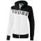 erima 5-C Trainingsjacke mit Kapuze Damen white/black/dark grey 36