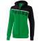 erima 5-C Trainingsjacke mit Kapuze Damen smaragd/black/white 34