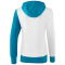 erima 5-C Trainingsjacke mit Kapuze Damen white/oriental blue/colonial blue 36