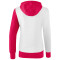 erima 5-C Trainingsjacke mit Kapuze Damen white/love rose/peach 34