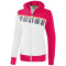 erima 5-C Trainingsjacke mit Kapuze Damen white/love rose/peach 36