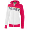 erima 5-C Trainingsjacke mit Kapuze Damen white/love rose/peach 40