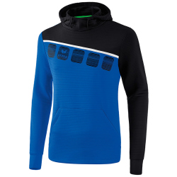 erima 5-C Hoodie new royal/black/white M