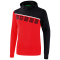 erima 5-C Hoodie red/black/white S
