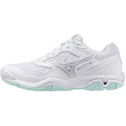 Mizuno Wave Phantom 3 Handballschuhe Damen 40 - white/blue tint 42.5