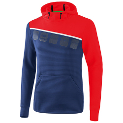 erima 5-C Hoodie new navy/red/white 128