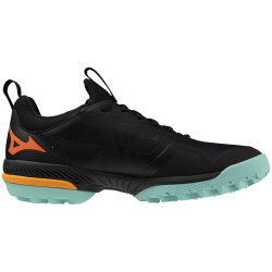 Mizuno Wave Panthera 2 Feldhockeyschuhe 12 - black/tangelo/ice green 40.5