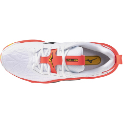 Mizuno Wave Stealth Neo 2 Handballschuhe 98 - white/fiery coral 2/citrus 42