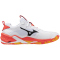 Mizuno Wave Stealth Neo 2 Handballschuhe 98 - white/fiery coral 2/citrus 42