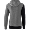 erima 5-C Hoodie Damen black/greymelange/white 34