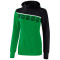 erima 5-C Hoodie Damen smaragd/black/white 46