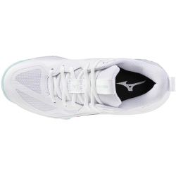 Mizuno Wave Momentum Pro Volleyballschuhe Damen 45 - white/blue tint 38.5