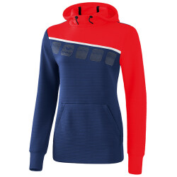 erima 5-C Hoodie Damen new navy/red/white 34