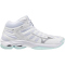 Mizuno Wave Voltage 2 Mid Volleyballschuhe Damen 45 - white/blue tint 42.5
