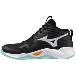 Mizuno Wave Momentum Pro Mid Volleyballschuhe 12 - black/tangelo/ice green 50