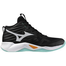 Mizuno Wave Momentum Pro Mid Volleyballschuhe 12 - black/tangelo/ice green 50