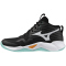 Mizuno Wave Momentum Pro Mid Volleyballschuhe 12 - black/tangelo/ice green 50
