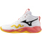 Mizuno Wave Momentum Pro Mid Volleyballschuhe 01 - white/fiery coral 2/citrus 50