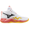 Mizuno Wave Momentum Pro Mid Volleyballschuhe 01 - white/fiery coral 2/citrus 50