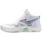 Mizuno Wave Momentum Elite Mid Volleyballschuhe 21 - white/black/frozen emerald 46.5