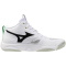 Mizuno Wave Momentum Elite Mid Volleyballschuhe 21 - white/black/frozen emerald 46.5