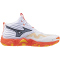 Mizuno Wave Momentum Elite Mid Volleyballschuhe 01 - white/fiery coral 2/citrus 47