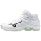 Mizuno Wave Voltage 2 Mid Volleyballschuhe 16 - white/black/frozen emerald 41