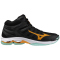 Mizuno Wave Voltage 2 Mid Volleyballschuhe 12 - black/tangelo/ice green 40