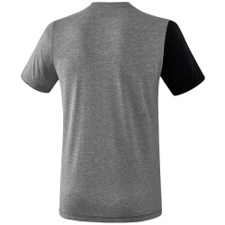 erima 5-C T-Shirt black/greymelange/white L
