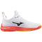Mizuno Wave Luminous 3 Korfballschuhe 98 - white/fiery coral 2/citrus 48.5