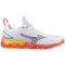 Mizuno Wave Luminous 3 Korfballschuhe 98 - white/fiery coral 2/citrus 48.5