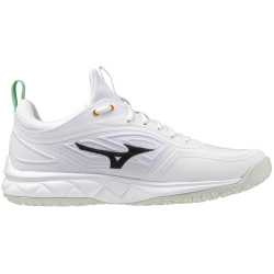 Mizuno Wave Luminous 3 Korfballschuhe 16 - white/black/frozen emerald 48.5