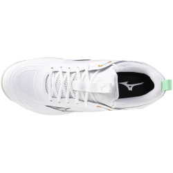 Mizuno Wave Luminous 3 Korfballschuhe 16 - white/black/frozen emerald 48.5