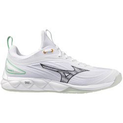 Mizuno Wave Luminous 3 Korfballschuhe 16 - white/black/frozen emerald 48.5
